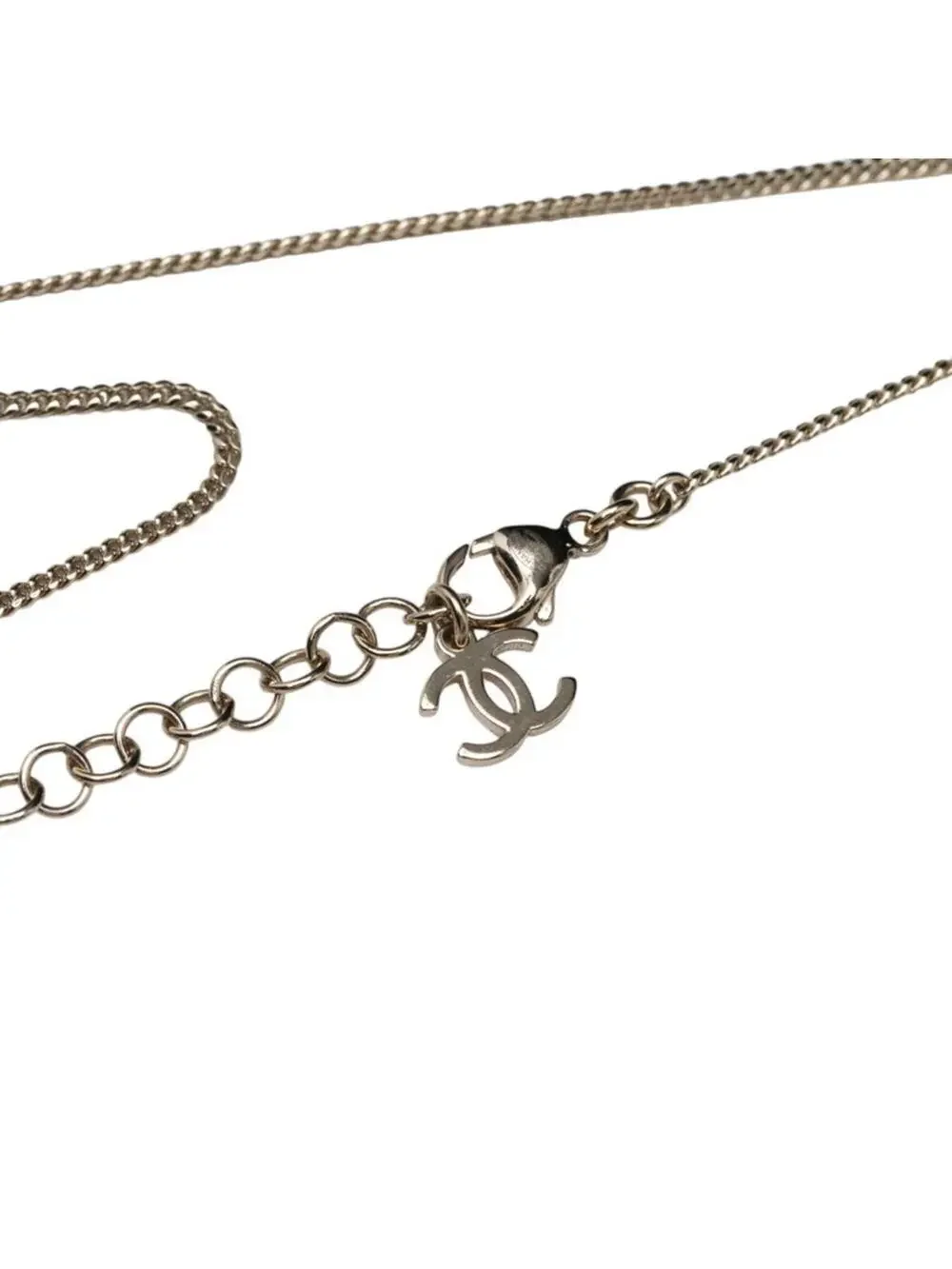 Chanel Cc Logo Heart Pendant Necklace #327493C11B